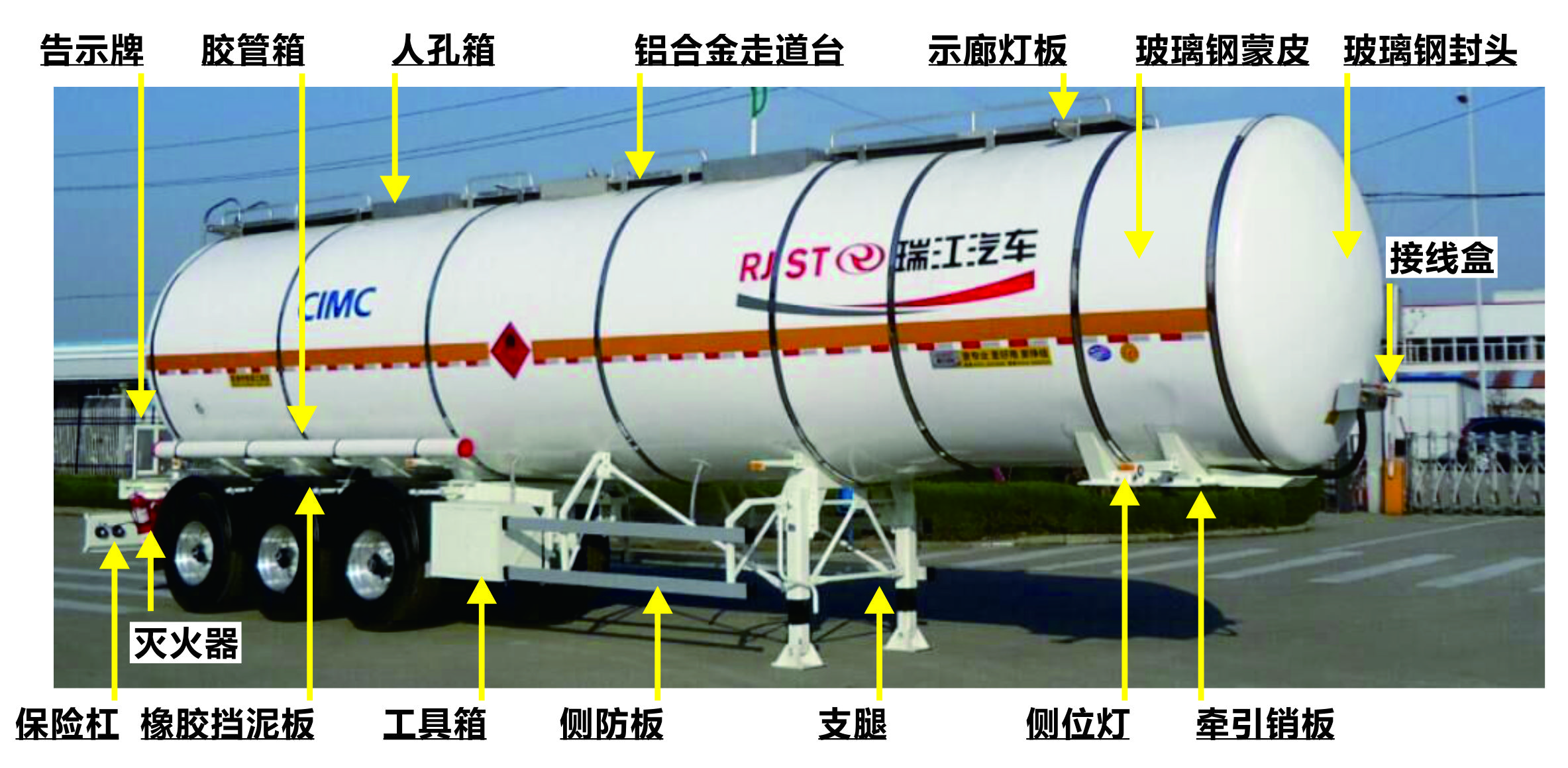 中集瑞江液罐车结构图