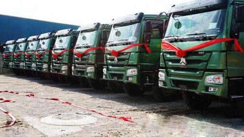 中国重汽渣土车在武汉实现批量销售50辆