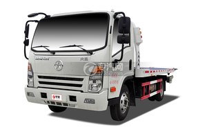 大运奥普力国五蓝牌一拖二清障车(带液压尾板)