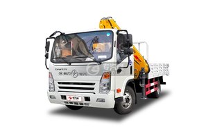大運奧普力單排國五2噸徐工折臂式隨車吊