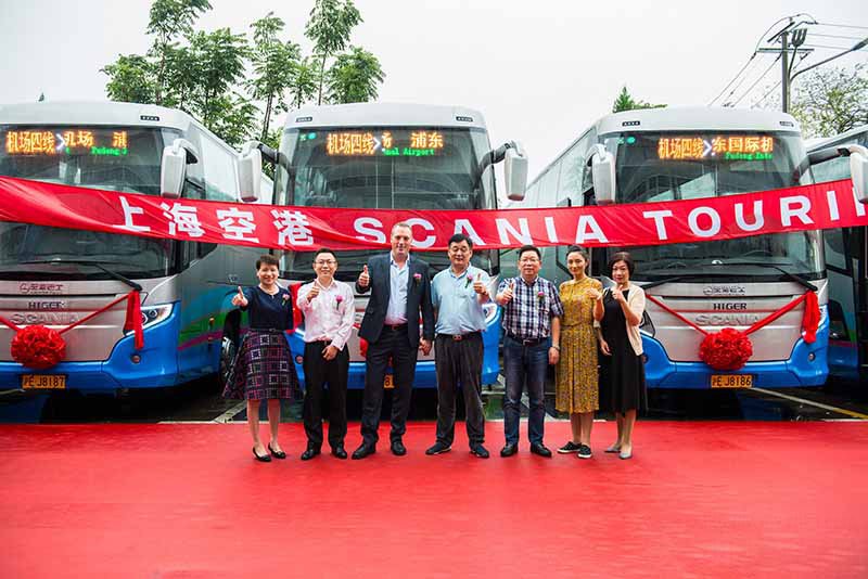 上海空港巴士再次批量采购25辆斯堪尼亚TOURING客车