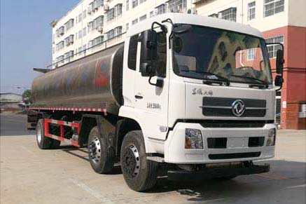 东风天锦小三轴14.49m³鲜奶运输车