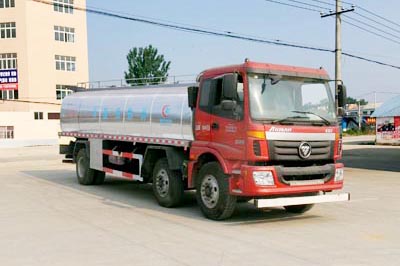 福田欧曼小三轴15.6m³鲜奶运输车