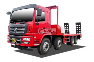 陜汽軒德X6前四后八平板運(yùn)輸車