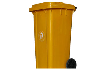 120垃圾桶黄色