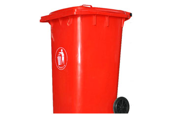 120垃圾桶红色