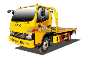 江淮駿鈴V6一拖二平板清障車(黃色)