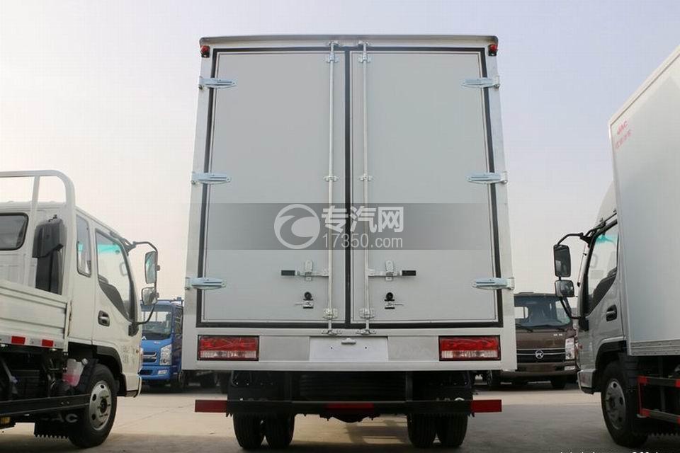 江淮康玲H3单排4.15米厢式货车正后图
