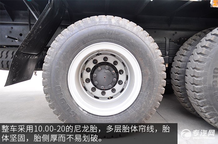 福田欧曼ETX10吨随车吊评测之底盘篇轮胎
