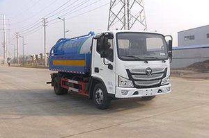 福田欧马可单桥国六3.52方清洗吸污车