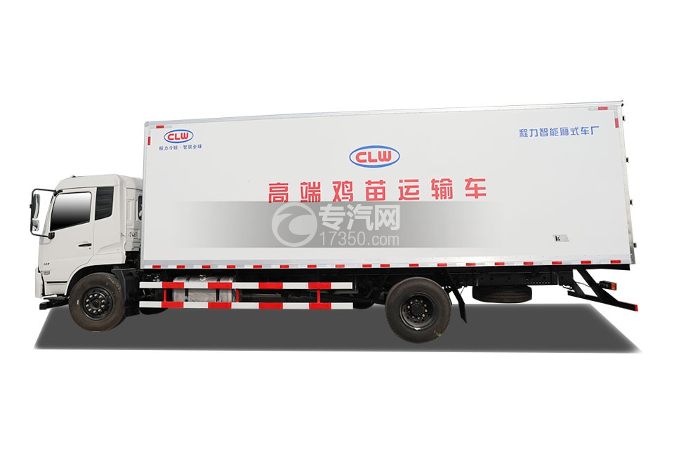 东风天锦VR国六6.55米冷藏车(鸡苗运输车)左侧图