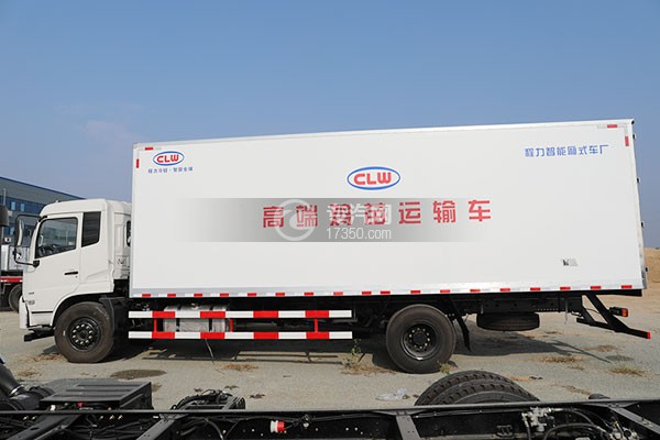 东风天锦VR国六6.55米冷藏车(鸡苗运输车)左侧图