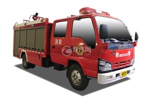 庆铃五十铃双排4K泡沫消防车