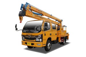 東風凱普特雙排國六16米折疊臂式高空作業車