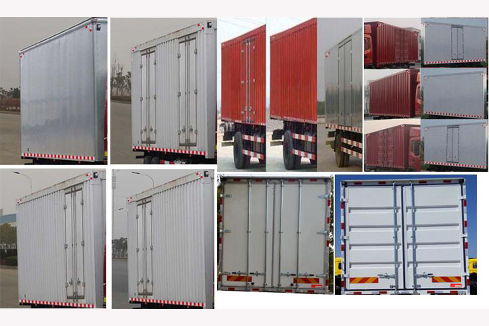 大运奥普力排半国六6.8米厢式货车货箱细节