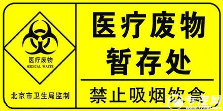 医疗废物暂时贮存场所警示标识