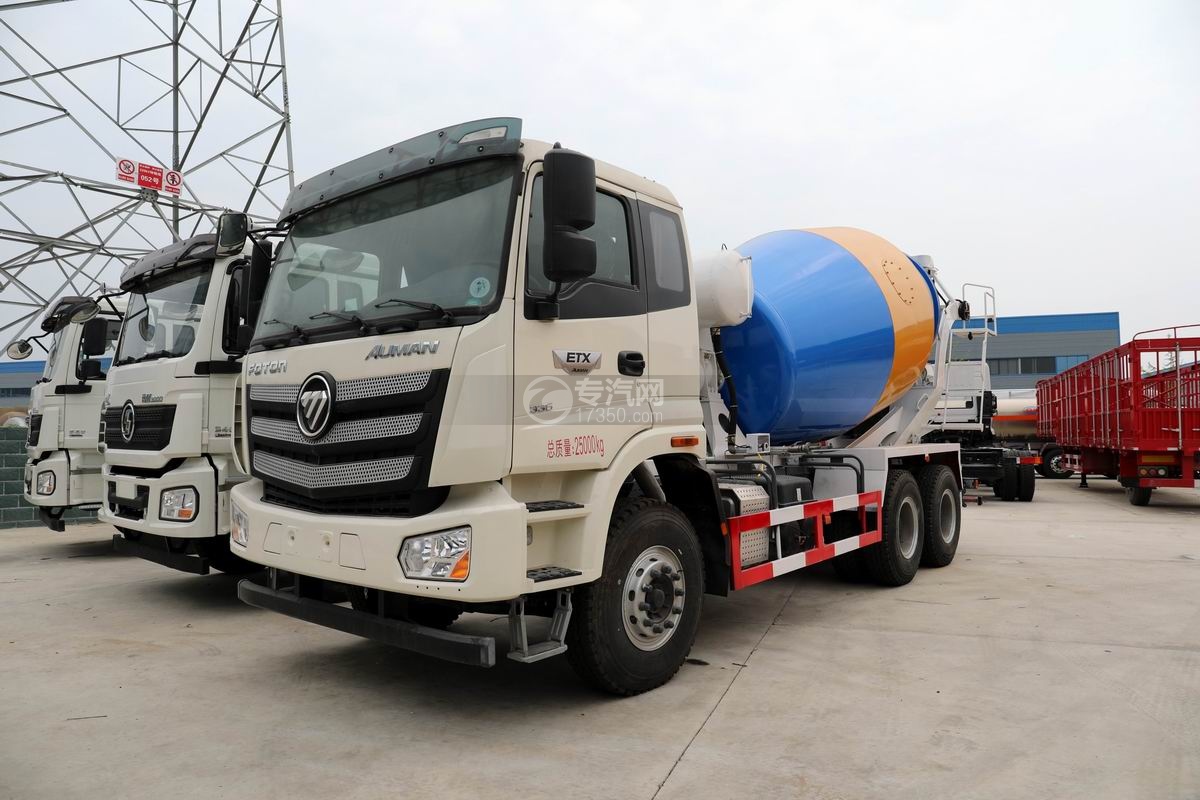 福田欧曼后双桥水泥搅拌车