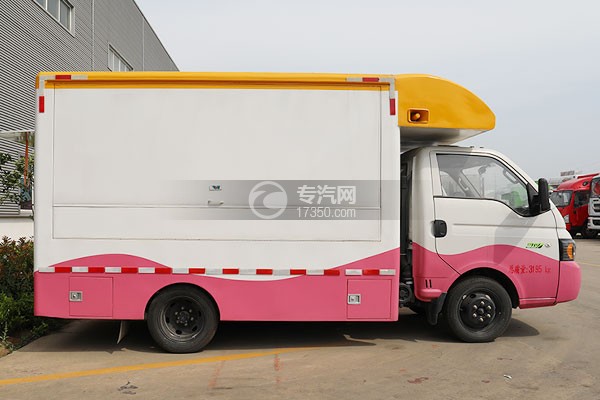 江淮康铃X5国六3.3米售货车右侧图