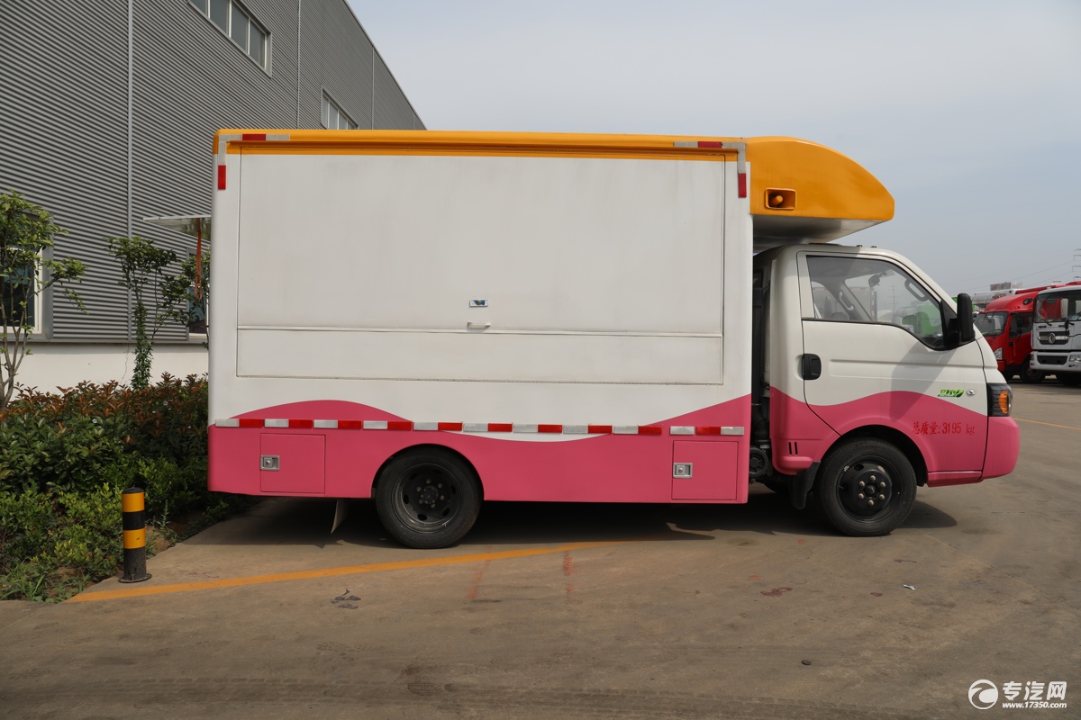 江淮康铃X5国六3.3米售货车右侧图