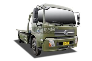 東風天錦單橋一拖二清障車(軍綠色)
