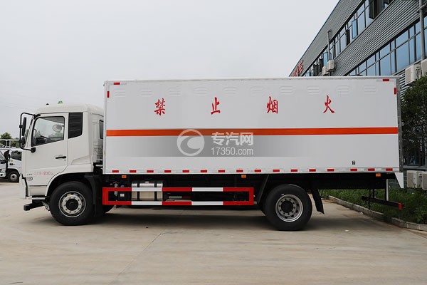 东风天锦国六6.2米易燃气体厢式运输车左侧图