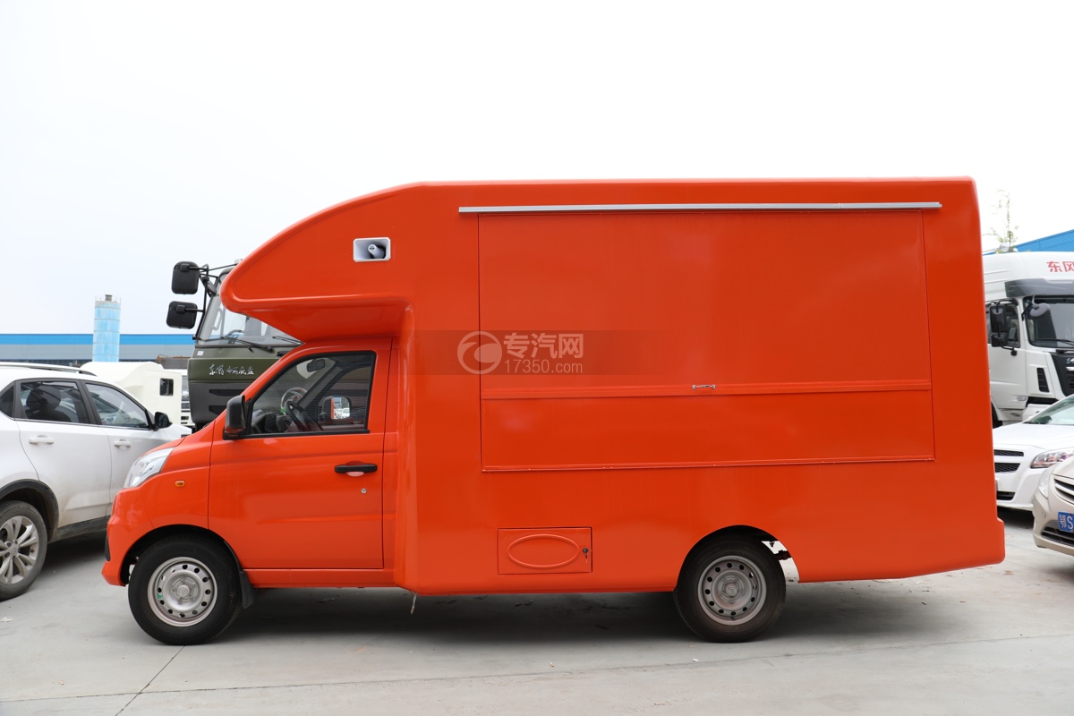 福田祥菱V1国六售货车(橙色)左侧图