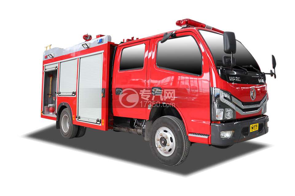 东风多利卡D6双排2吨泡沫消防车