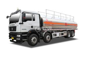 重汽汕德卡前四后八国五26方铝合金运油车