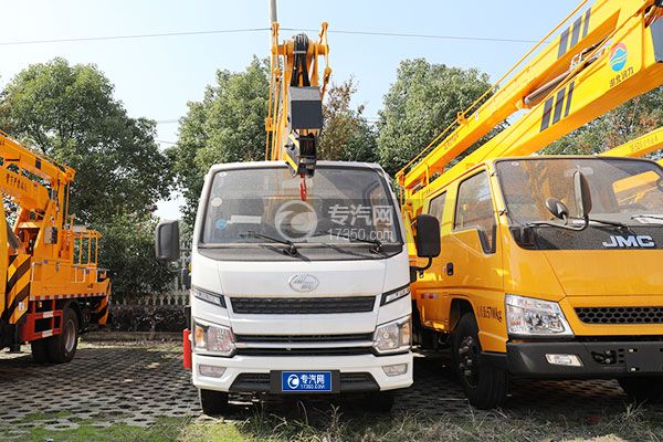 躍進福運S80國六13.5米折疊臂式高空作業車車前圖