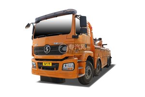 陕汽德龙新M3000前四后八国六拖吊联体清障车(黄色)