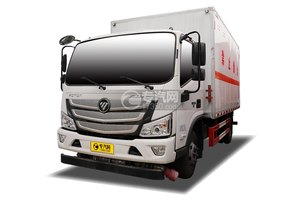 福田欧马可S3国六4.1米易燃气体厢式运输车