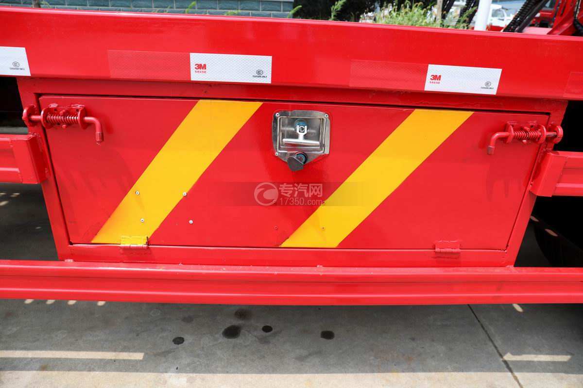 解放悍V2.0单桥国六车辆运输车(红色)工具箱