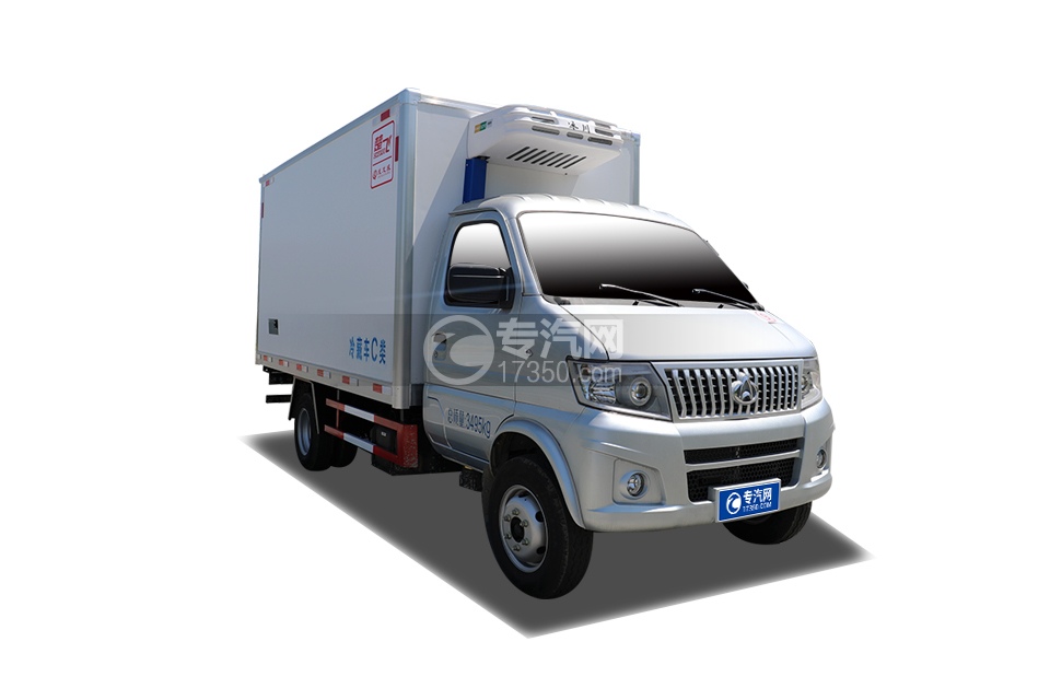 长安神骐T20国六3.2米冷藏车右前图