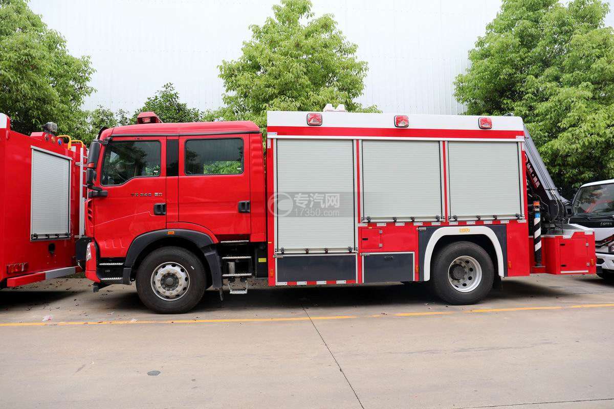 重汽豪沃tx国六抢险救援消防车图片