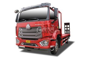 重汽豪沃N5W國六單橋平板運輸車