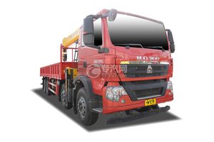 重汽豪沃TX前四后八國六海沃14噸直臂隨車吊