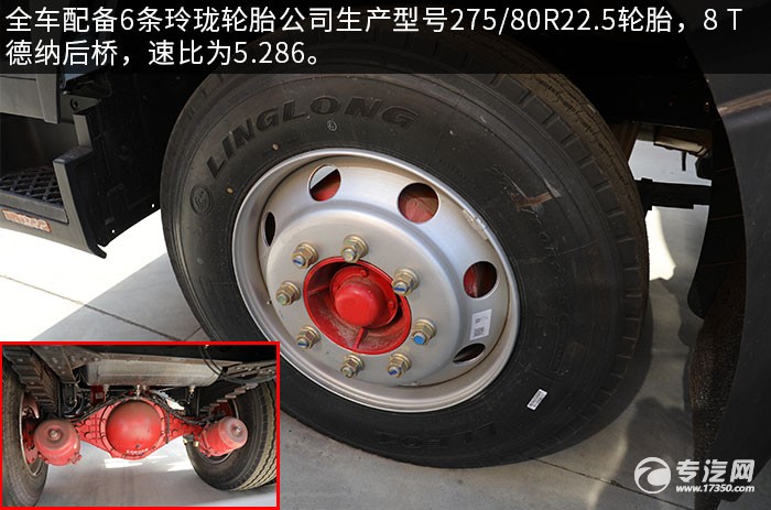 东风多利卡D9国六压缩对接式垃圾车评测轮胎