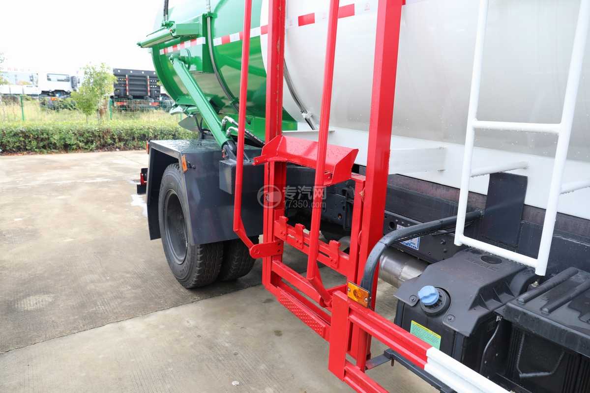 东风福瑞卡F7单排国六餐厨式垃圾车挂桶提升机构