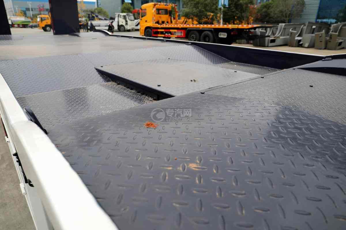 陜汽軒德X6小三軸國六平板清障車板面細節