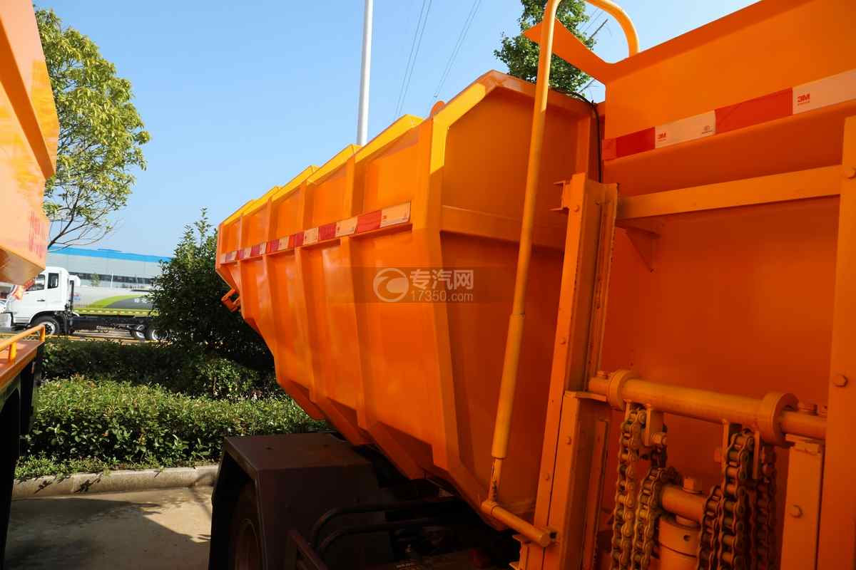 东风多利卡D6国六自装卸式垃圾车上装垃圾斗