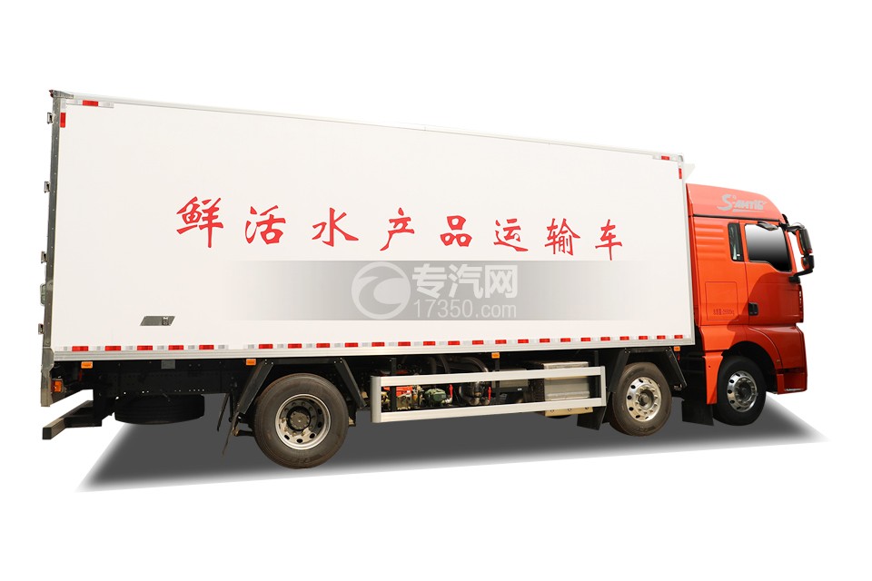 汕德卡G7小三轴国六7.8米鲜活水产品运输车右侧图