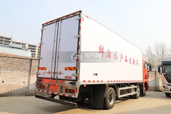 汕德卡G7小三轴国六7.8米鲜活水产品运输车右后图