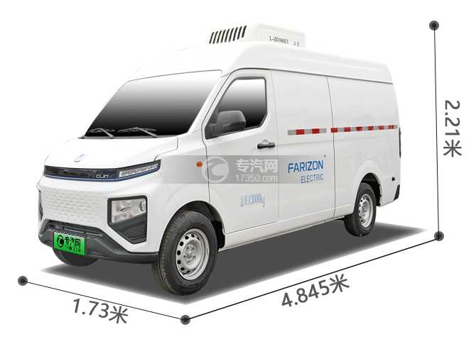吉利远程星享V6EP纯电动面包冷藏车外形尺寸