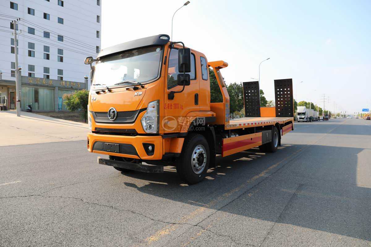 陜汽軒德X9挖機(jī)板清障車左前45度圖