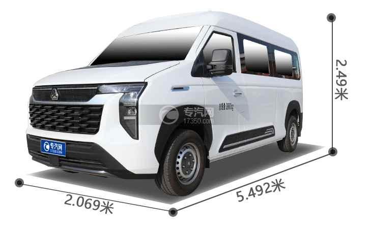 中國重汽先鋒官V宿營車外形尺寸