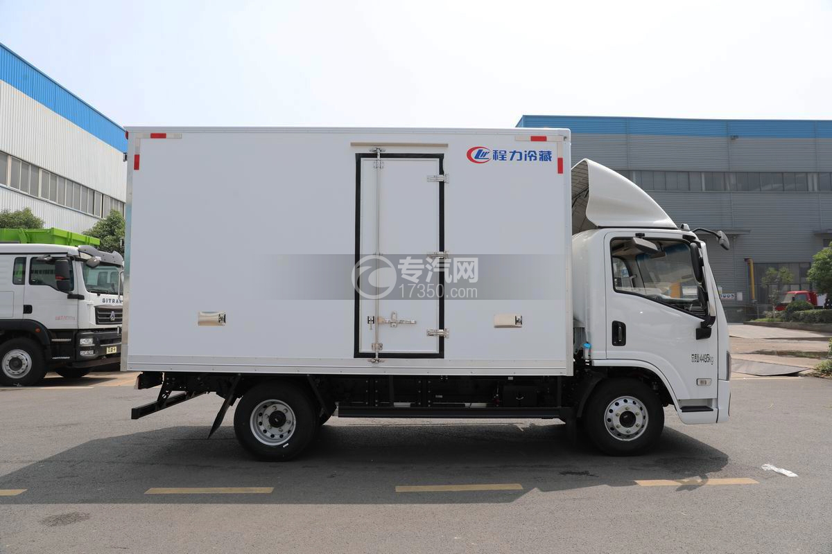 陜汽智云S300純電動冷藏車側(cè)面圖