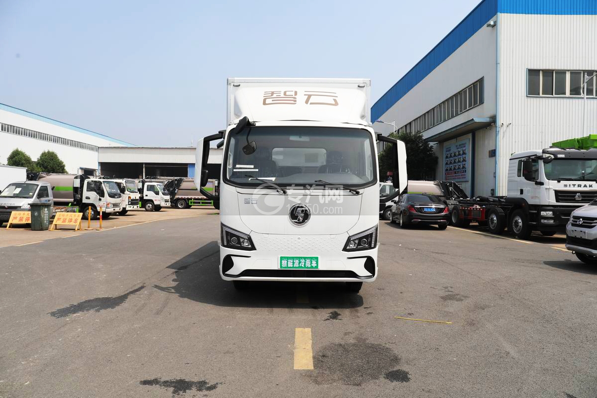 陜汽智云S300純電動冷藏車正前方圖