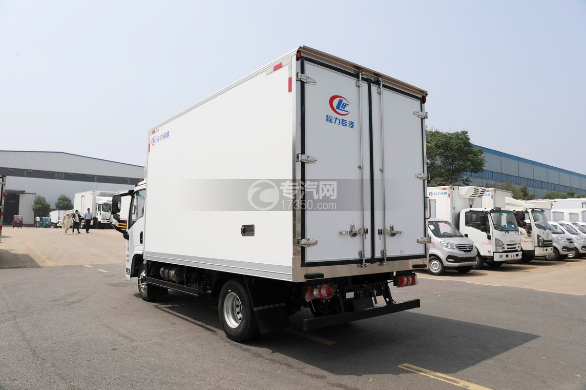 陜汽智云S300純電動冷藏車側(cè)后方圖