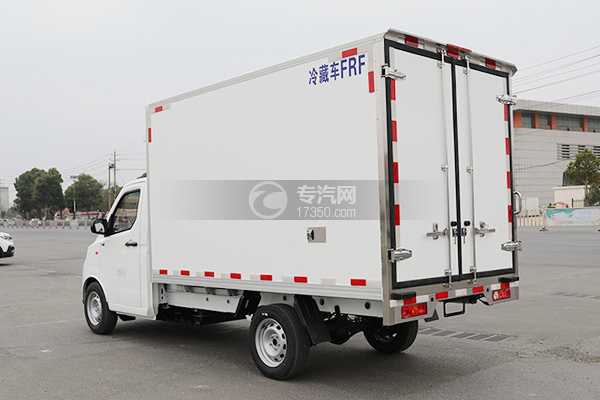 吉利远程F1E冷藏车侧后方图