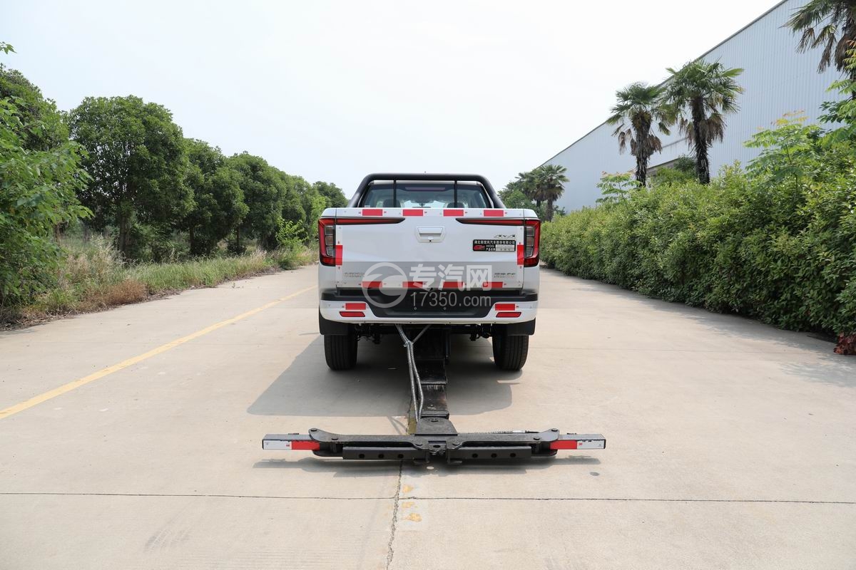 重汽博勝皮卡清障車正后方圖